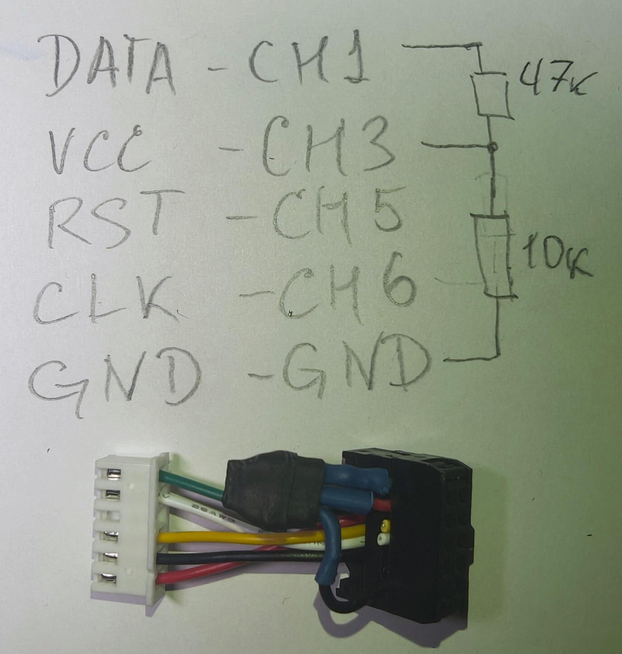 Short cable pull resistors